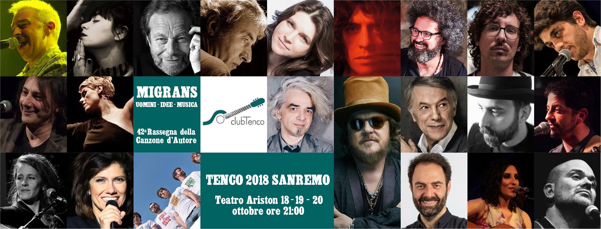 Migrans: Premio Tenco 2018, 42° rassegna della canzone d’autore