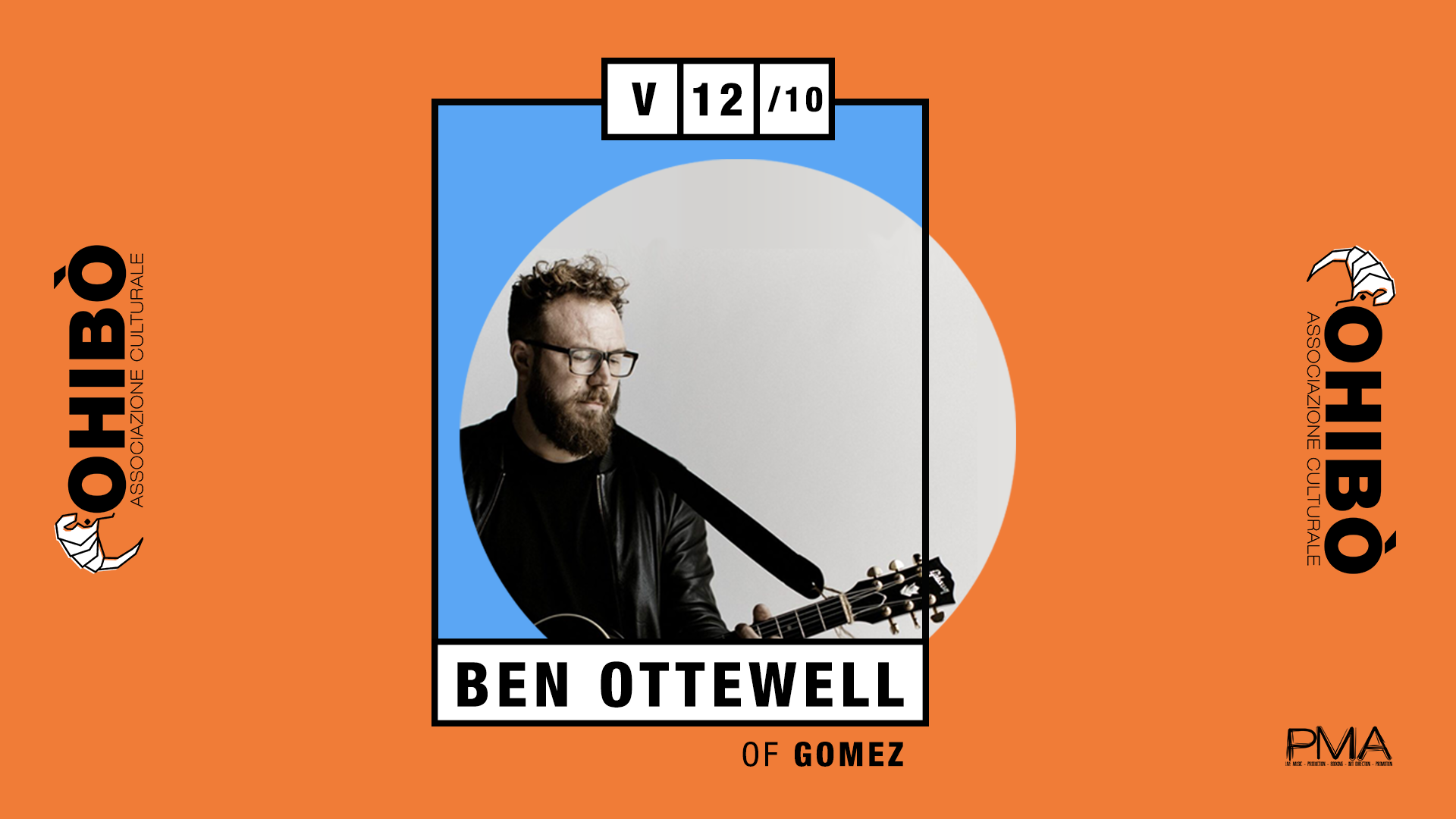 Ben Ottewell – Live all’Ohibò di Milano, venerdì 12 ottobre