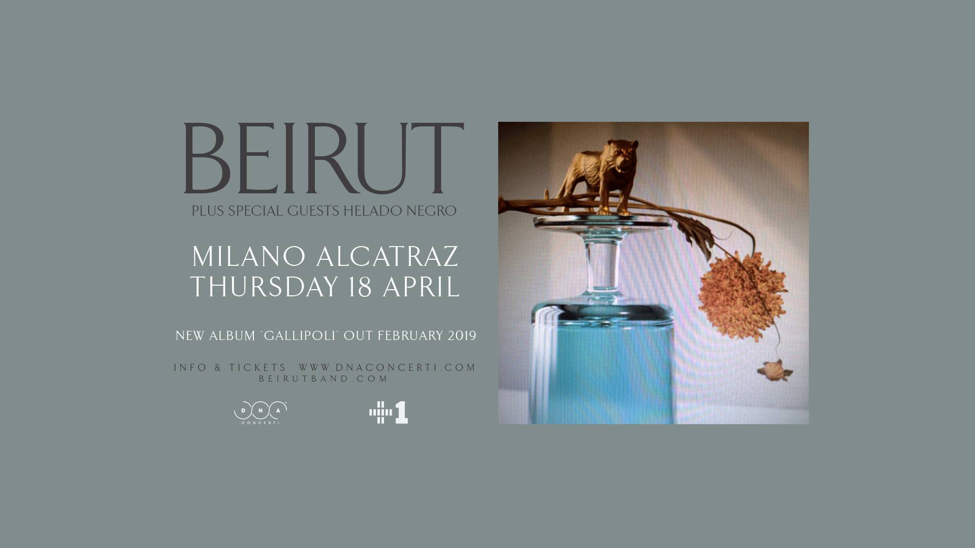 Beirut, il 18 aprile all’Alcatraz di Milano