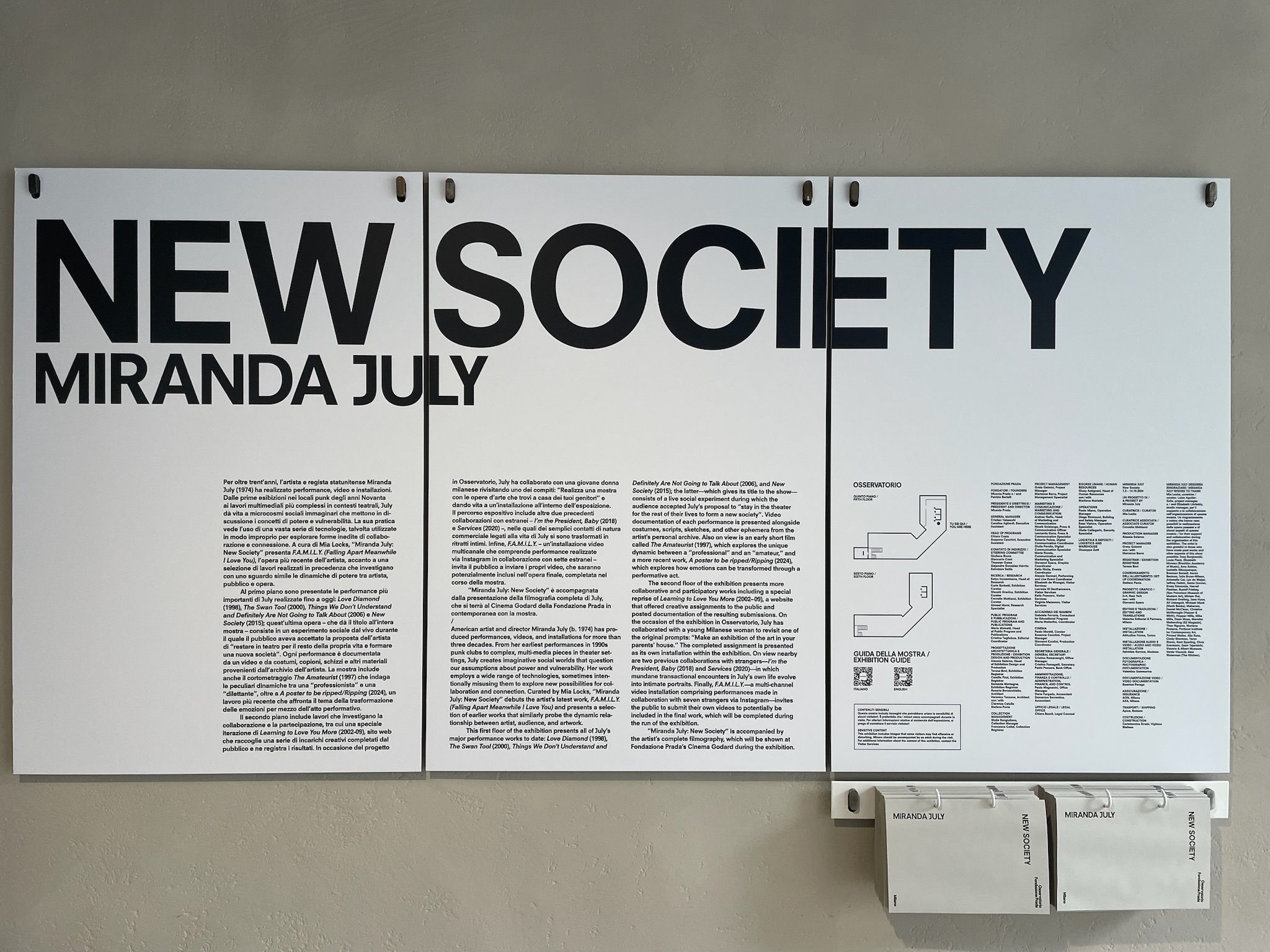 Miranda July: New Society @ Osservatorio Prada, Milano
